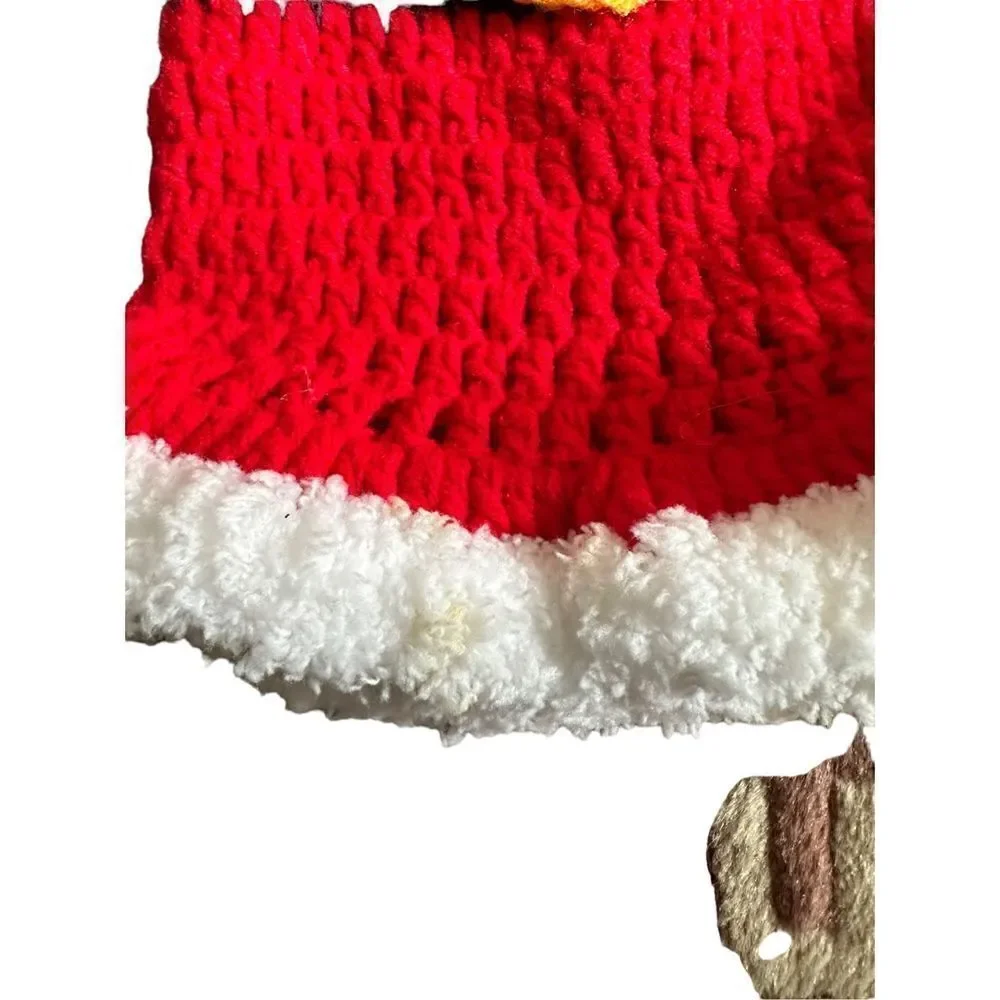 Newborn Crochet Santa Claus Outfits Set Photography Props